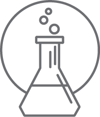 FFA beaker icon in gray